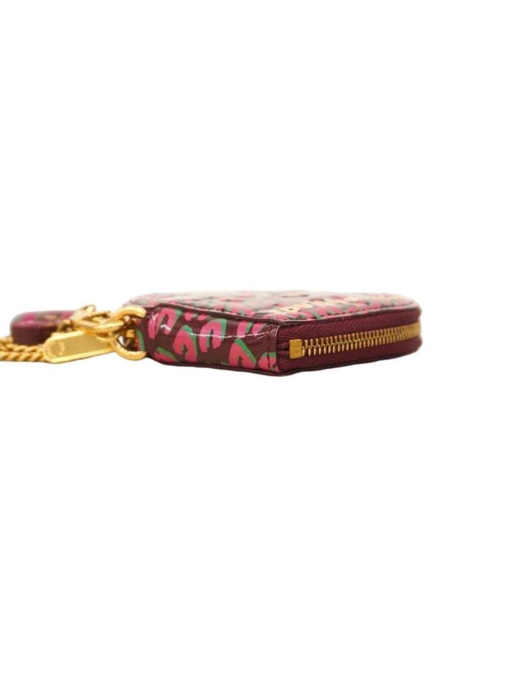 Louis Vuitton Coin Case Vernis Leopard Portomonecle Bordeaux Pink - Picture 2 of 6